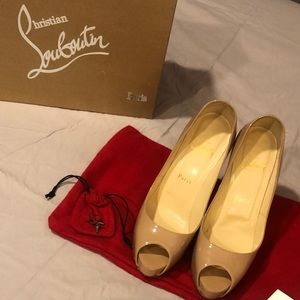 Christian Louboutin New Very Prive 120 Nude 39.5